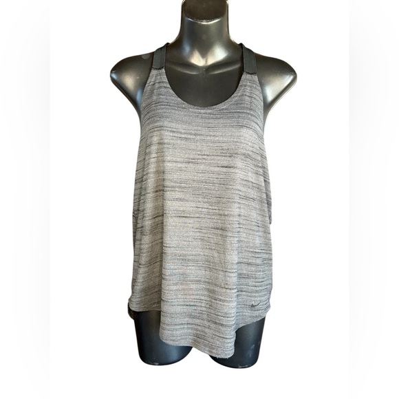 NIKE women’s dri fit gray and black size Small tank top workout preloved - Picture 1 of 7